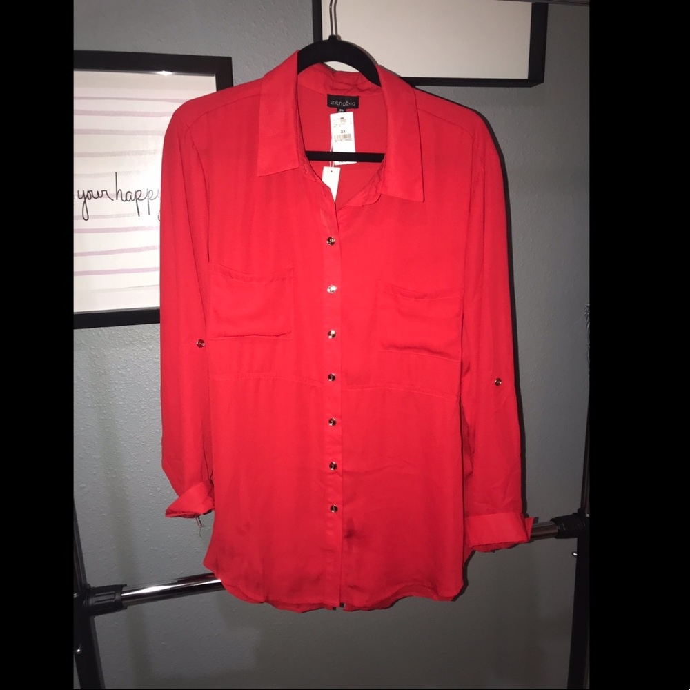 Plus size versatile blouse